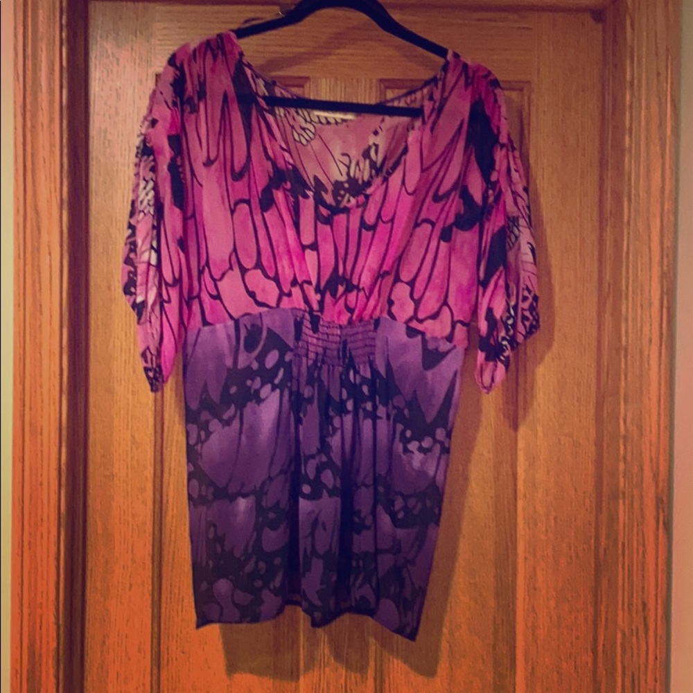 Pink and purple Tunic